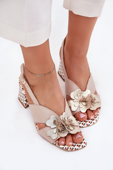 Ukrainian Vibe Floranette Twin-Bloom Heel Sandals Floranette Twin-Bloom Heel Sandals