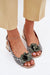 Ukrainian Vibe Floranisse Leather Sandals with Flower Detail Floranisse Leather Sandals with Flower Detail