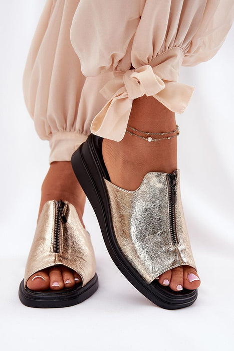 Ukrainian Vibe Gold / 5.5 Arvenelle Buckle Accent Wedge Sandals Arvenelle Buckle Accent Wedge Sandals