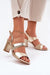 Ukrainian Vibe Gold / 5.5 Aurelisse Column Heel Occasion Sandals Aurelisse Column Heel Occasion Sandals