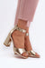 Ukrainian Vibe Gold / 5.5 Lunavia Elegant Buckled Heel Sandals Lunavia Elegant Buckled Heel Sandals