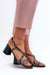 Ukrainian Vibe Gray / 5.5 Arceline Leather Strap Sandals Arceline Leather Strap Sandals