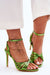 Ukrainian Vibe Green / 4.5 Astella Strappy Tie-Up Heels Astella Strappy Tie-Up Heels