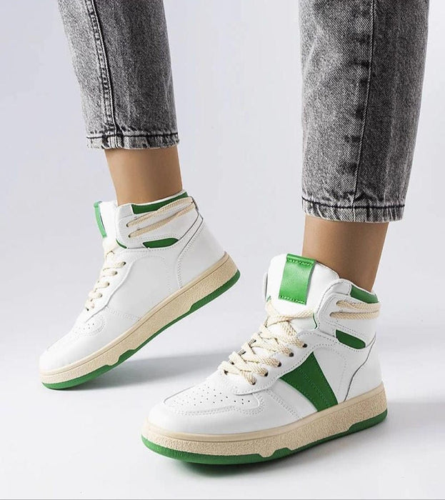 Ukrainian Vibe Green / 5.5 Ormelya High-Top Everyday Sneakers Ormelya High-Top Everyday Sneakers