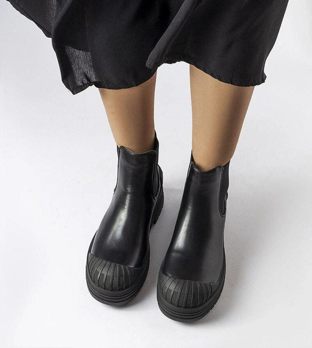 Ukrainian Vibe Lange Slip-On Bagger Boots with Rubber Insets Lange Slip-On Bagger Boots with Rubber Insets