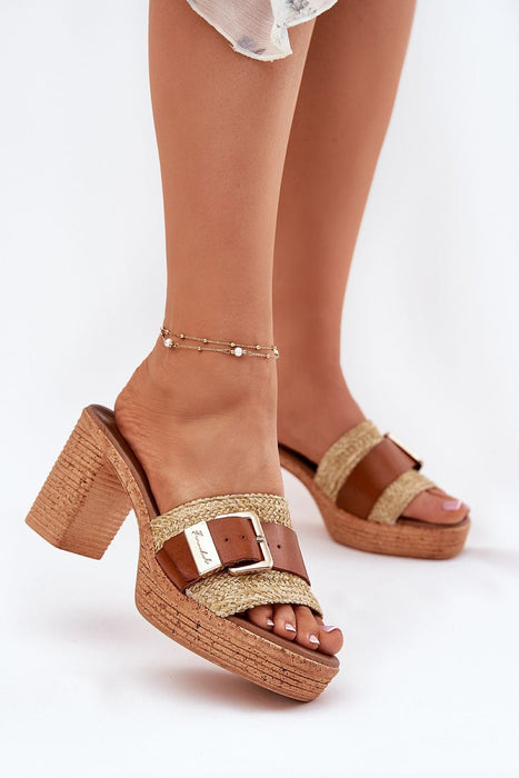 Ukrainian Vibe Larivelle Braided Strap Leather Sandals Larivelle Braided Strap Leather Sandals