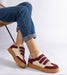 Ukrainian Vibe Maroon / 5.5 Elurea Gold Velcro Street Sneakers Elurea Gold Velcro Street Sneakers