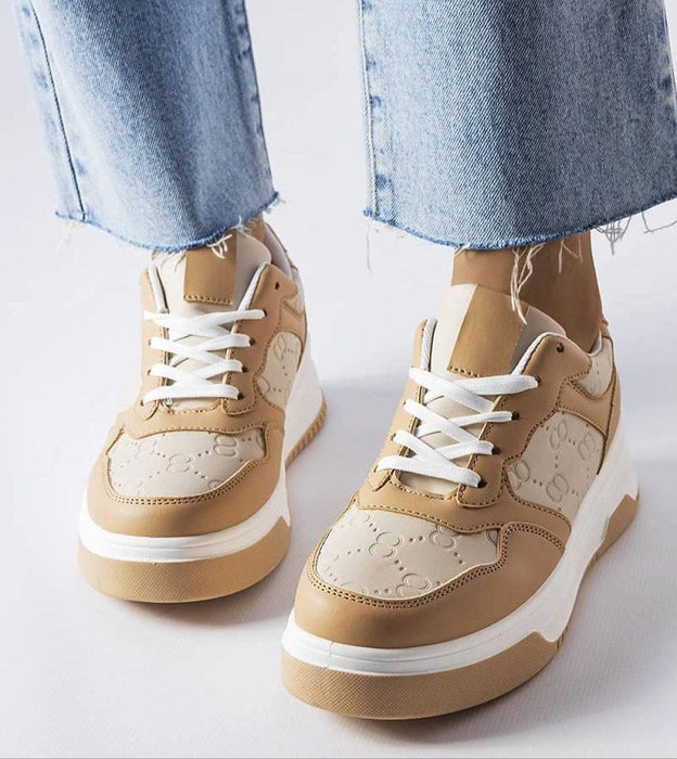 Ukrainian Vibe Mirevon Embossed Platform Sneakers Mirevon Embossed Platform Sneakers