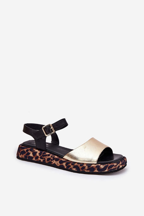 Ukrainian Vibe Narivelle Leather Sandals with Patterned Platform Narivelle Leather Sandals with Patterned Platform