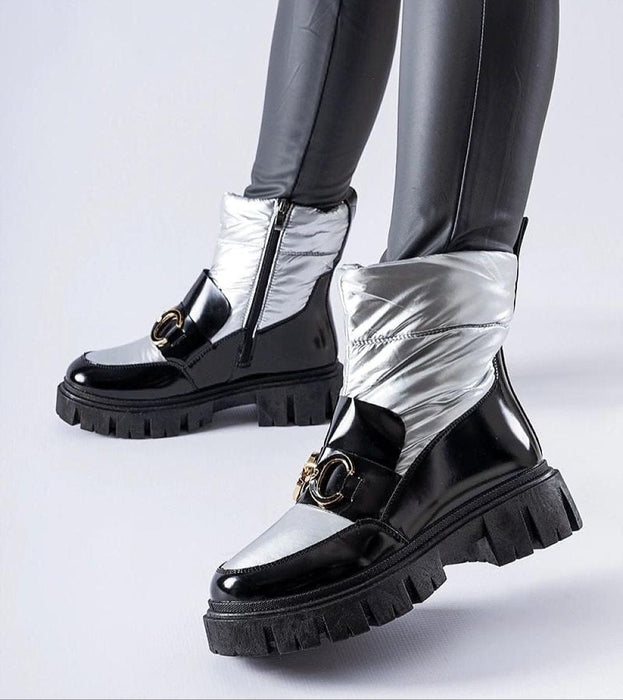 Ukrainian Vibe Nevelle Insulated Lacquered Snow Boots Nevelle Insulated Lacquered Snow Boots