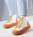 Ukrainian Vibe Orange / 5.5 Ossavine Fabric Platform Lace Sneakers Ossavine Fabric Platform Lace Sneakers