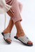 Ukrainian Vibe Orletta Flat Slides with Cutout Detail Orletta Flat Slides with Cutout Detail