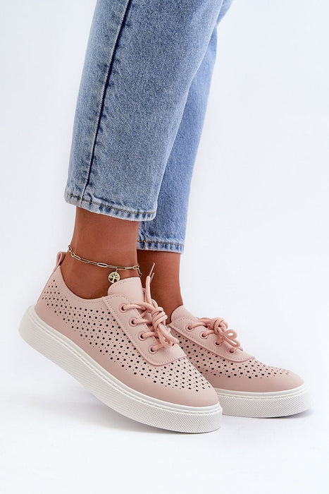 Ukrainian Vibe Pink / 5.5 Ferossa Openwork Platform Sneakers Ferossa Openwork Platform Sneakers