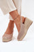Ukrainian Vibe Pink / 5.5 Liravine Braided Wedge-Toe Sandals Liravine Braided Wedge-Toe Sandals