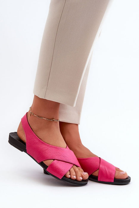 Ukrainian Vibe Pink / 5.5 Talmea Soft-Strap Leather Sandals Talmea Soft-Strap Leather Sandals