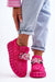 Ukrainian Vibe Pink / 5.5 Verelune Crystal Platform Slip-Ons Verelune Crystal Platform Slip-Ons