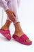Ukrainian Vibe Pink / 5.5 Zanurea Suede Platform Slide Sandals Zanurea Suede Platform Slide Sandals