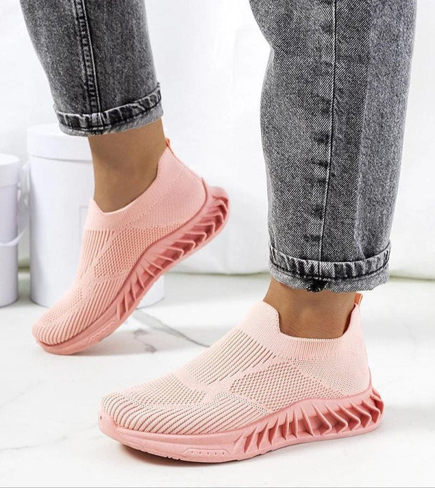 Ukrainian Vibe Pink / 5.5 Zavella Slip-On Sport Knit Sneakers Zavella Slip-On Sport Knit Sneakers