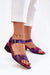 Ukrainian Vibe Purple / 5.5 Averisse Classic Block Heel Sandals Averisse Classic Block Heel Sandals