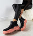 Ukrainian Vibe Ravela Black Boots with Pink Platform Ravela Black Boots with Pink Platform