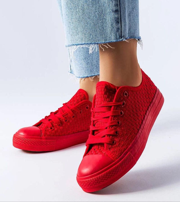 Ukrainian Vibe Revarya Woven Lace-Up Summer Sneakers Revarya Woven Lace-Up Summer Sneakers