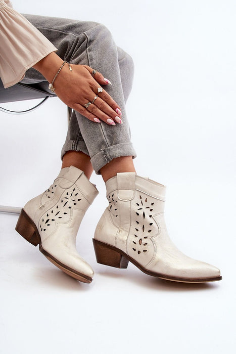 Ukrainian Vibe Riverta Leather Western Ankle Boots Riverta Leather Western Ankle Boots