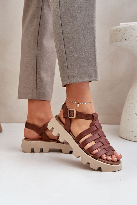 Ukrainian Vibe Rovenne Studded Platform Leather Sandals Rovenne Studded Platform Leather Sandals