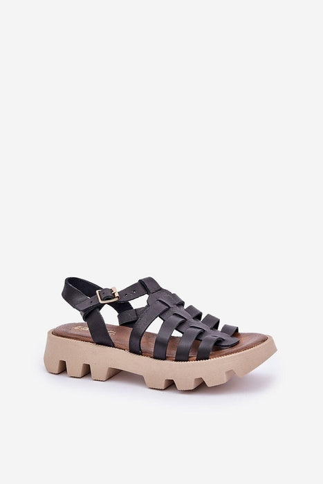 Ukrainian Vibe Rovenne Studded Platform Leather Sandals Rovenne Studded Platform Leather Sandals