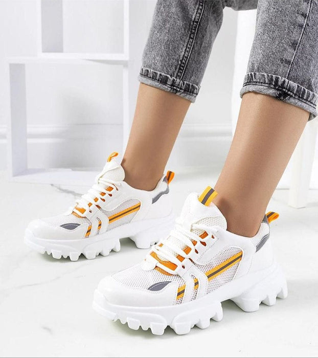 Ukrainian Vibe Seralyne Reflective Trim Platform Sneakers Seralyne Reflective Trim Platform Sneakers