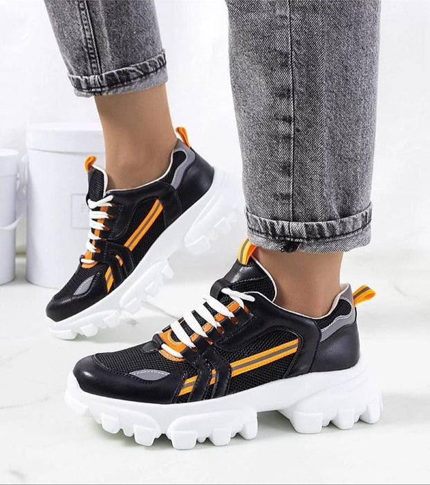 Ukrainian Vibe Seralyne Reflective Trim Platform Sneakers Seralyne Reflective Trim Platform Sneakers