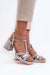Ukrainian Vibe Silver / 5.5 Alverina Block Heel Sandals Alverina Block Heel Sandals
