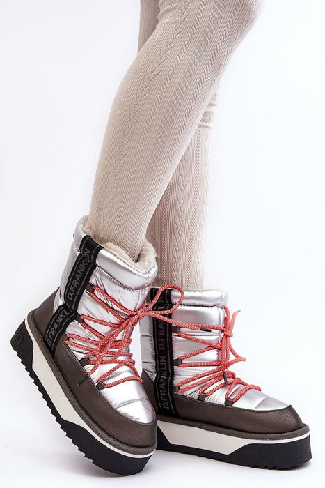 Ukrainian Vibe Silver / 5.5 Glacira Vegan Fur-Lined Snow Boots Glacira Vegan Fur-Lined Snow Boots