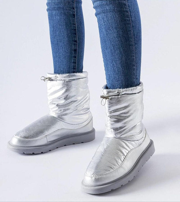 Ukrainian Vibe Silver / 5.5 Sylverra Slip-On Winter Snow Boots Sylverra Slip-On Winter Snow Boots
