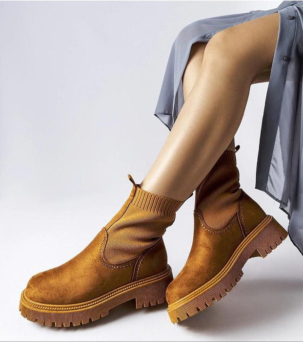 Ukrainian Vibe Solmare Eco-Suede Slip-On Boots Solmare Eco-Suede Slip-On Boots