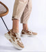 Ukrainian Vibe Thalvyn Crystal-Tied Brown Sneakers Thalvyn Crystal-Tied Brown Sneakers