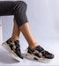 Ukrainian Vibe Thalvyn Crystal-Tied Brown Sneakers Thalvyn Crystal-Tied Brown Sneakers