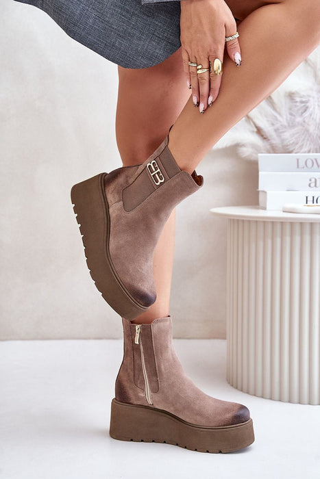Ukrainian Vibe Varelyn Suede Platform Boots Varelyn Suede Platform Boots