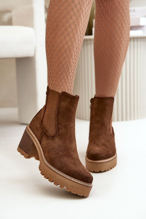 Ukrainian Vibe Velmorin Suede Block Heel Boots Velmorin Suede Block Heel Boots