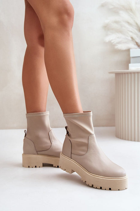 Ukrainian Vibe Venire Leather Platform Pull-On Boots Venire Leather Platform Pull-On Boots