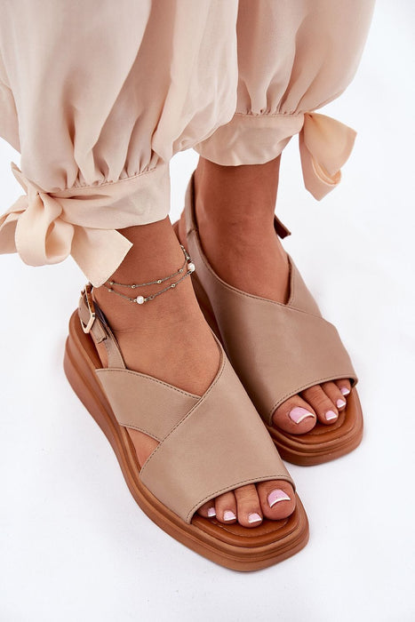 Ukrainian Vibe Veralisse Buckled Wedge Sandals Veralisse Buckled Wedge Sandals