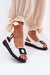 Ukrainian Vibe White / 5.5 Avenlisse Buckled Accent Wedge Sandals Avenlisse Buckled Accent Wedge Sandals