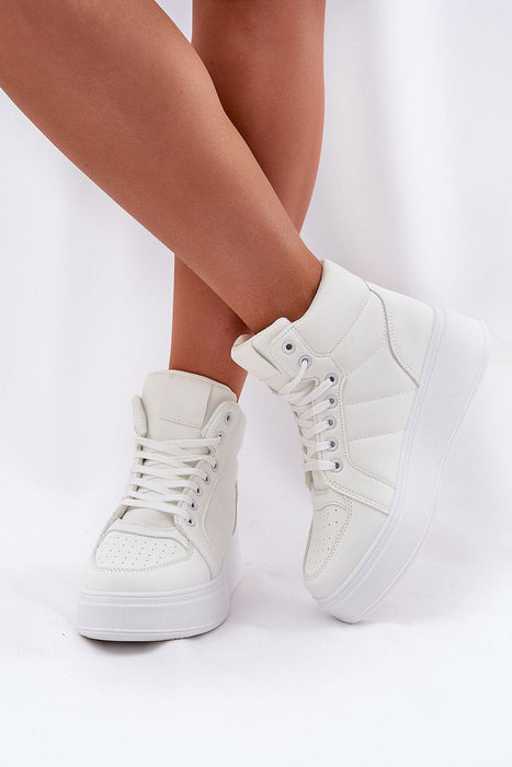 Ukrainian Vibe White / 5.5 Cavora Platform High-Top Sneakers Cavora Platform High-Top Sneakers