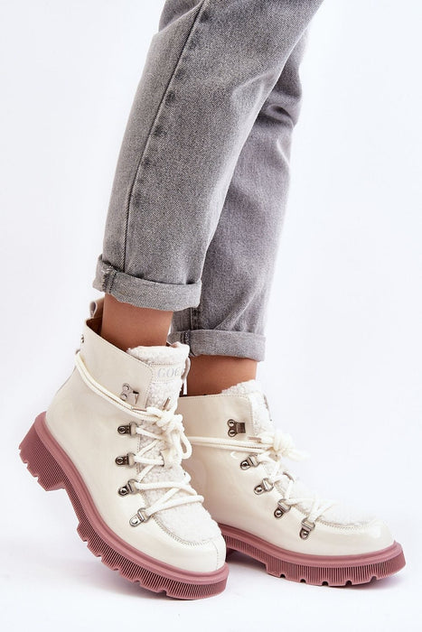 Ukrainian Vibe White / 5.5 Larkwood Leather Winter Trapper Boots Larkwood Leather Winter Trapper Boots