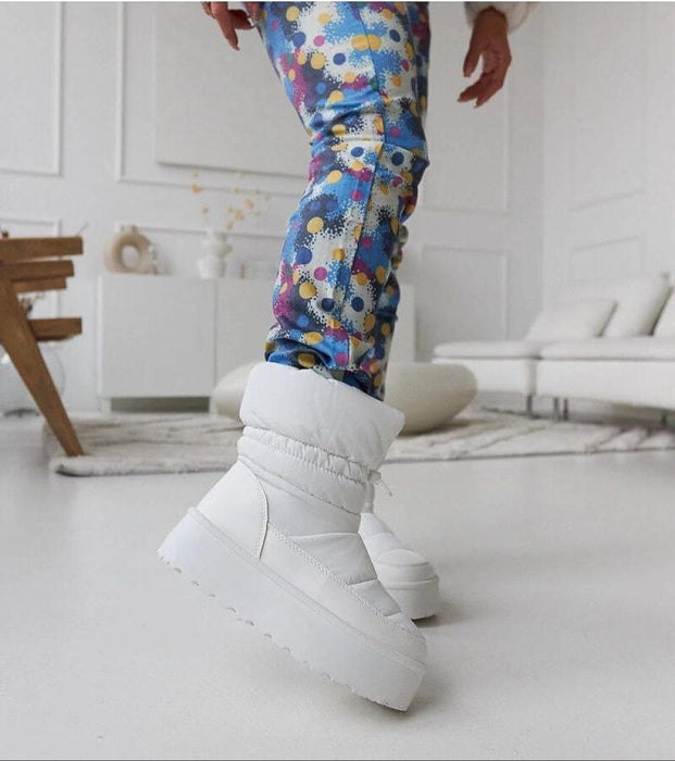 Ukrainian Vibe White / 5.5 Olviera Slip-On Platform Snow Boots Olviera Slip-On Platform Snow Boots