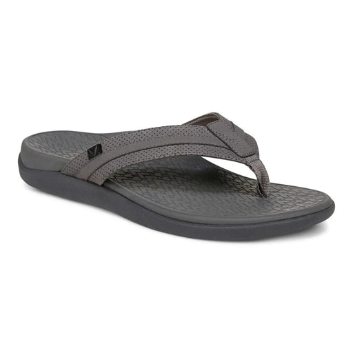 VIONIC SANDAL 8 / Charcoal / Medium Men's Tide II Toe Post Sandal 197725028607 Men's Tide II Toe Post Sandal
