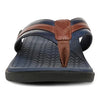 VIONIC SANDAL Men's Tide II Toe Post Sandal Men's Tide II Toe Post Sandal / Navy/Brown