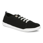 VIONIC SHOES 5 / Black / Medium BEACH PISMO CASUAL SNEAKER: CANVAS 192329457761 BEACH PISMO CASUAL SNEAKER: CANVAS / Cream
