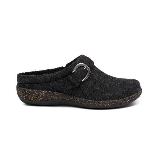 AETREX clogs Libby Comfort Clog Black Wool Libby Comfort Clog Black Wool