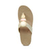 AETREX Sandals Aetrex Elyse Thong Wedge Lt Gold Aetrex Elyse Thong Wedge Lt Gold