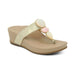 AETREX Sandals EU 35 ( US 5-5.5 ) Aetrex Elyse Thong Wedge Lt Gold 045468442726 Aetrex Elyse Thong Wedge Lt Gold